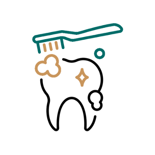 an illustration of a toothbrush and toothpaste