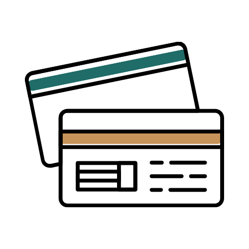 an icon of two hands holding a cross